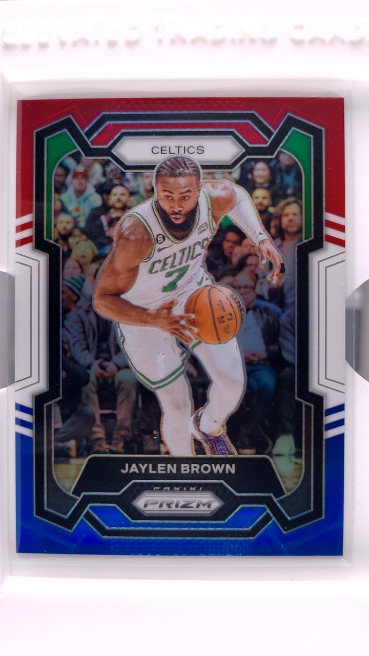 2023 Panini Prizm Basketball Jaylen Brown #31 Red, White And Blue Prizm — Front