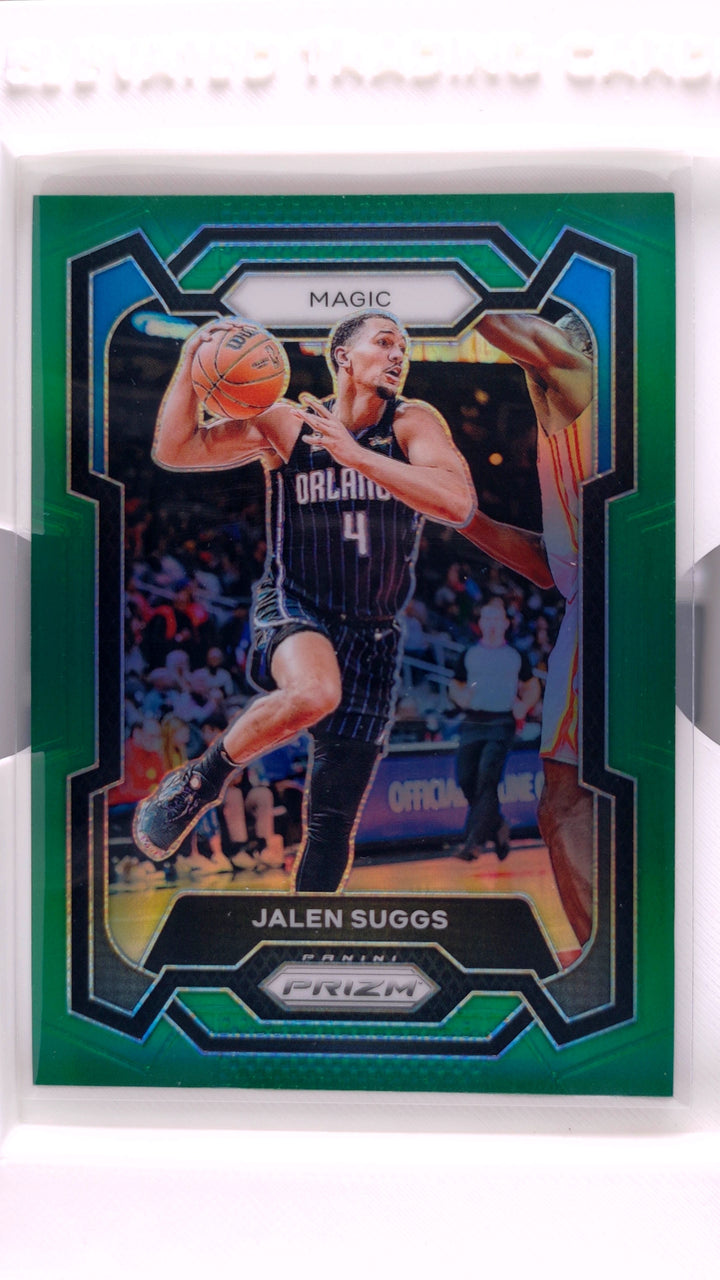 2023 Panini Prizm Basketball Jalen Suggs #74 Green Prizm — Front
