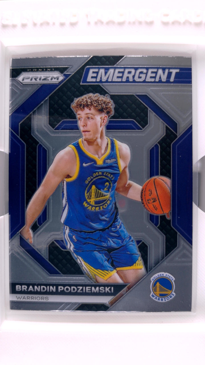 2023 Panini Prizm Basketball Brandin Podziemski #24 Emergent RC — Front