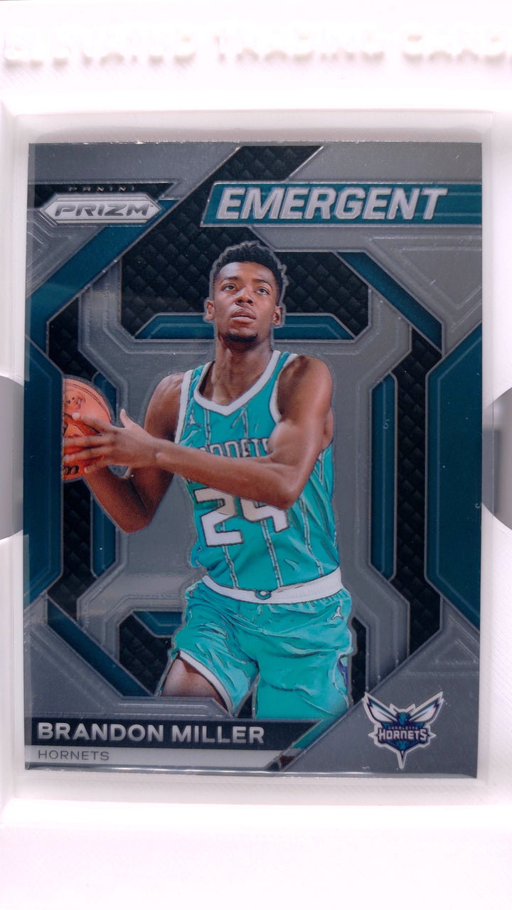 2023 Panini Prizm Basketball Brandon Miller #17 Emergent RC — Front