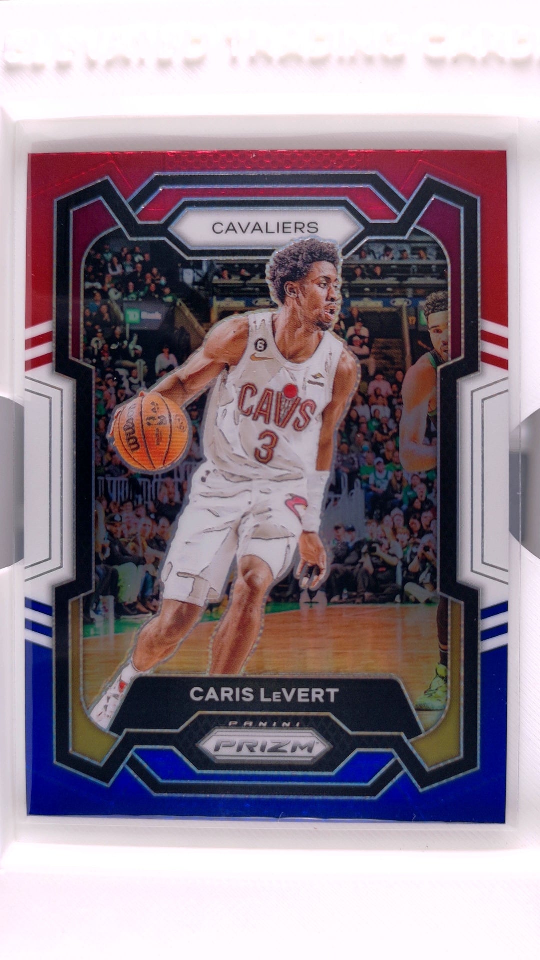 #253 Caris LeVert Red, White And Blue Prizm - front
