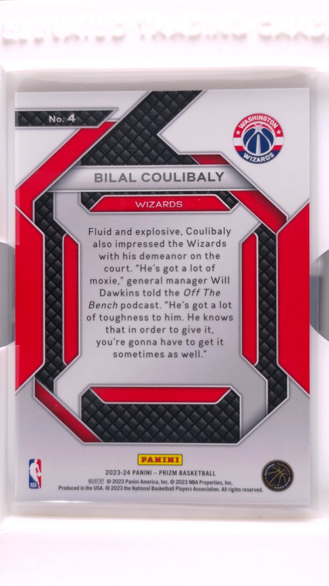 #4 Bilal Coulibaly Rookie Emergent - back