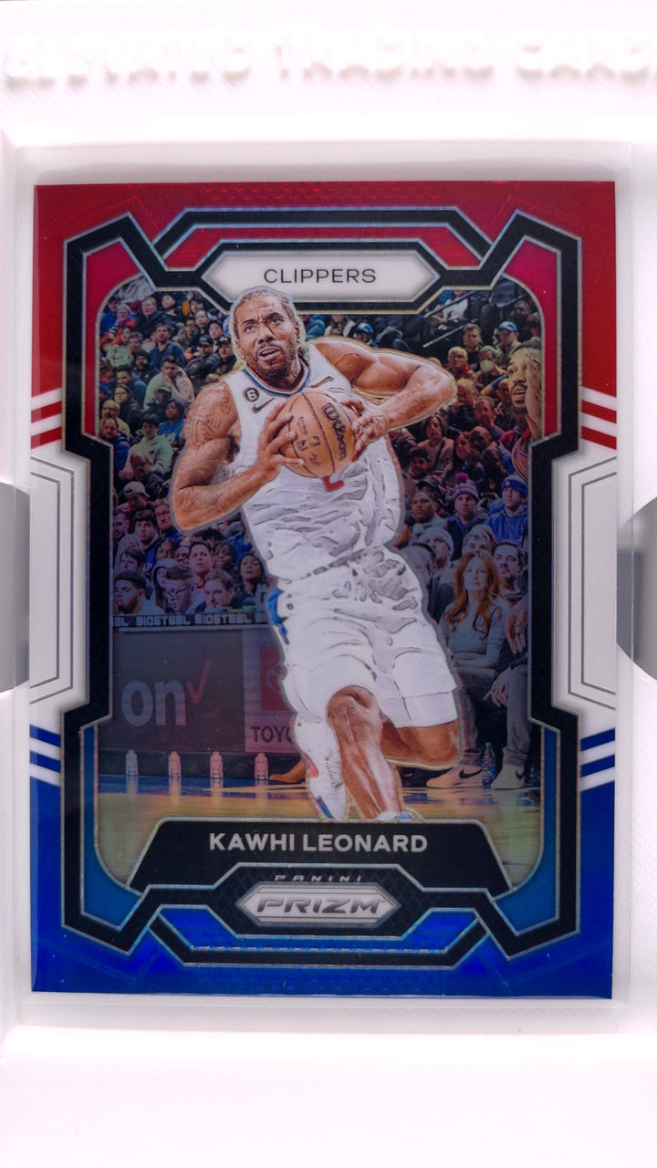 2023 Panini Prizm Basketball Kawhi Leonard #4 Red, White And Blue Prizm — Front