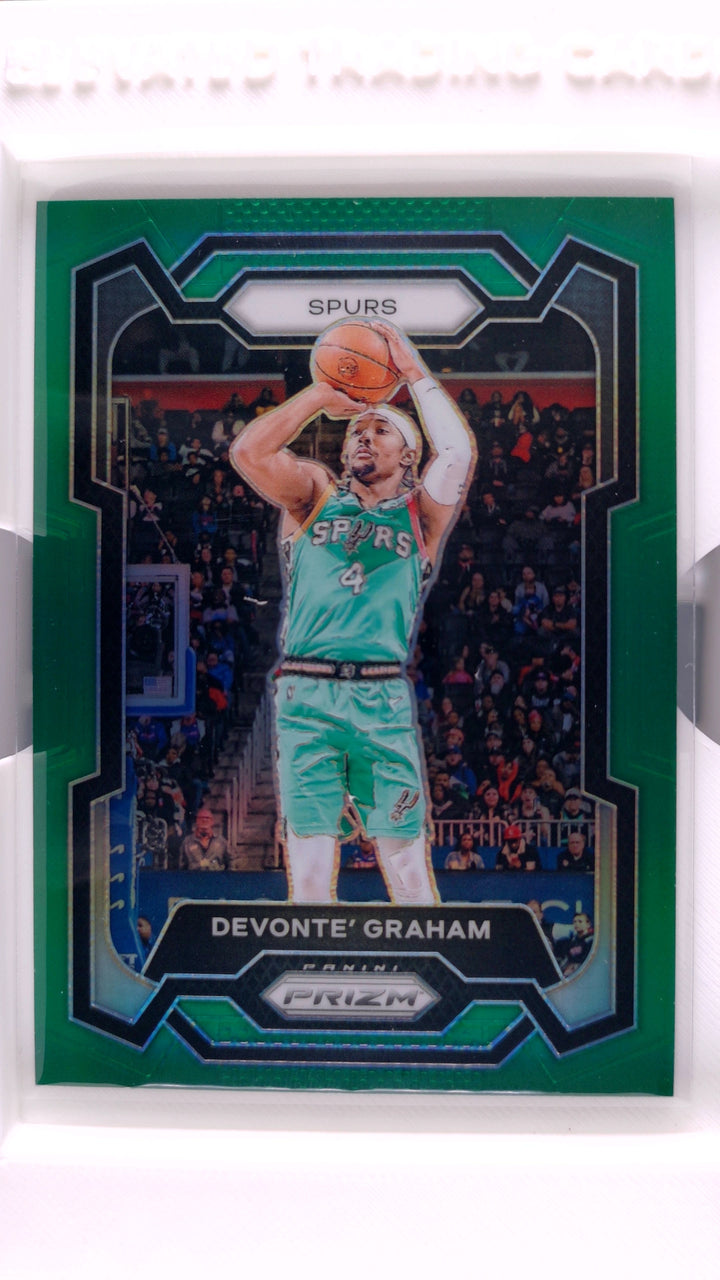 2023 Panini Prizm Basketball Devonte' Graham #233 Green Prizm — Front