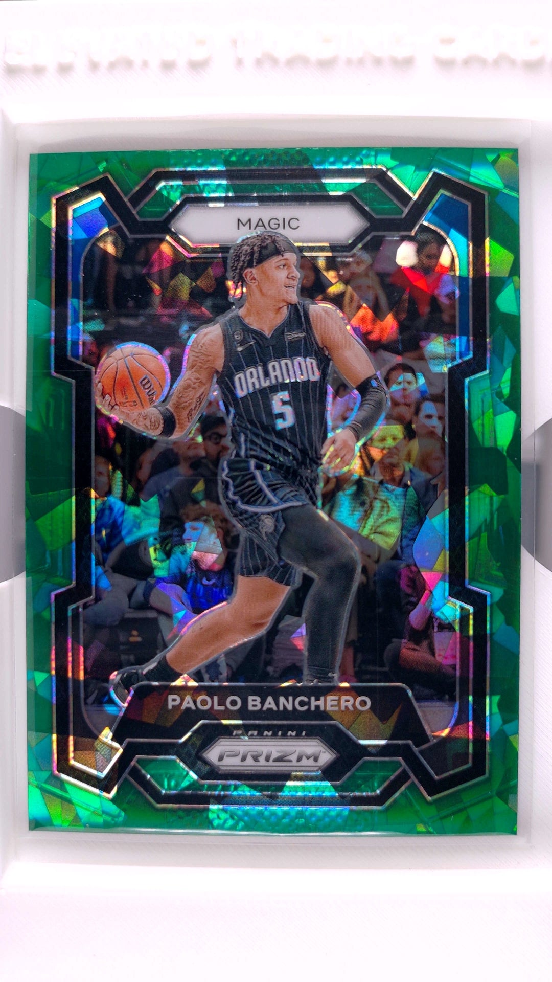 #100 Paolo Banchero Green Ice Prizm - front