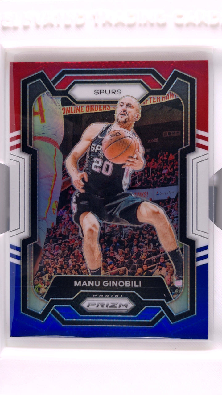 2023 Panini Prizm Basketball Manu Ginobili #190 Red, White And Blue Prizm — Front