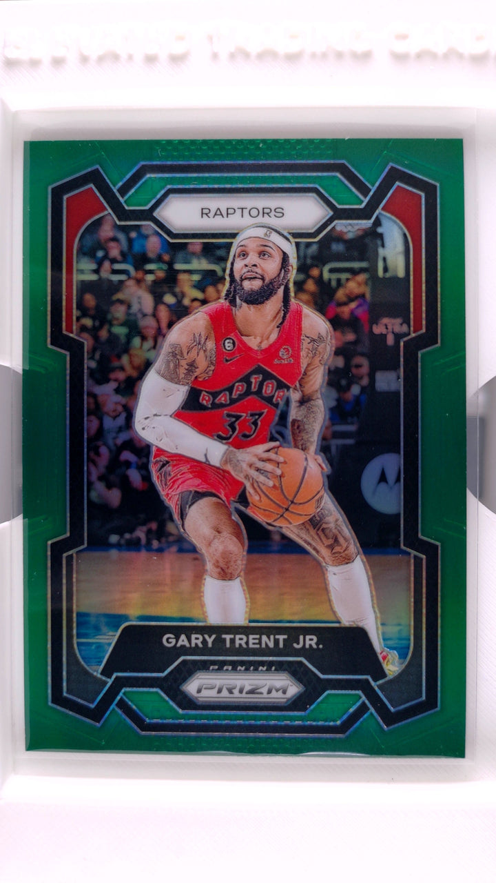 2023 Panini Prizm Basketball Gary Trent Jr. #243 Green Prizm — Front
