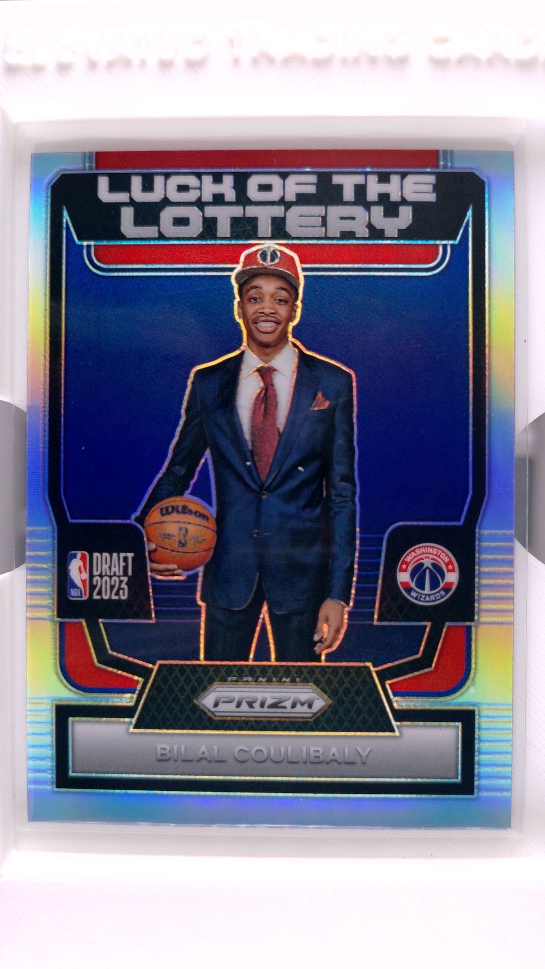 #1 Bilal Coulibaly Rookie Luck Of The Lottery Silver Prizm - front