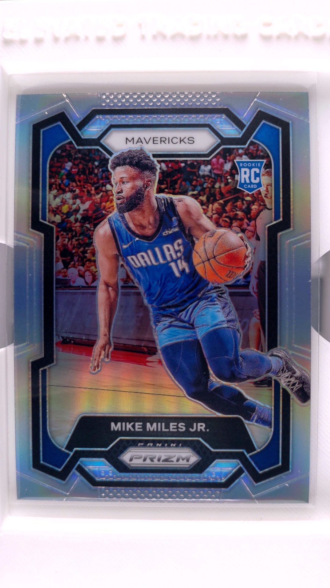 #295 Mike Miles Jr. Rookie Silver Prizm - front