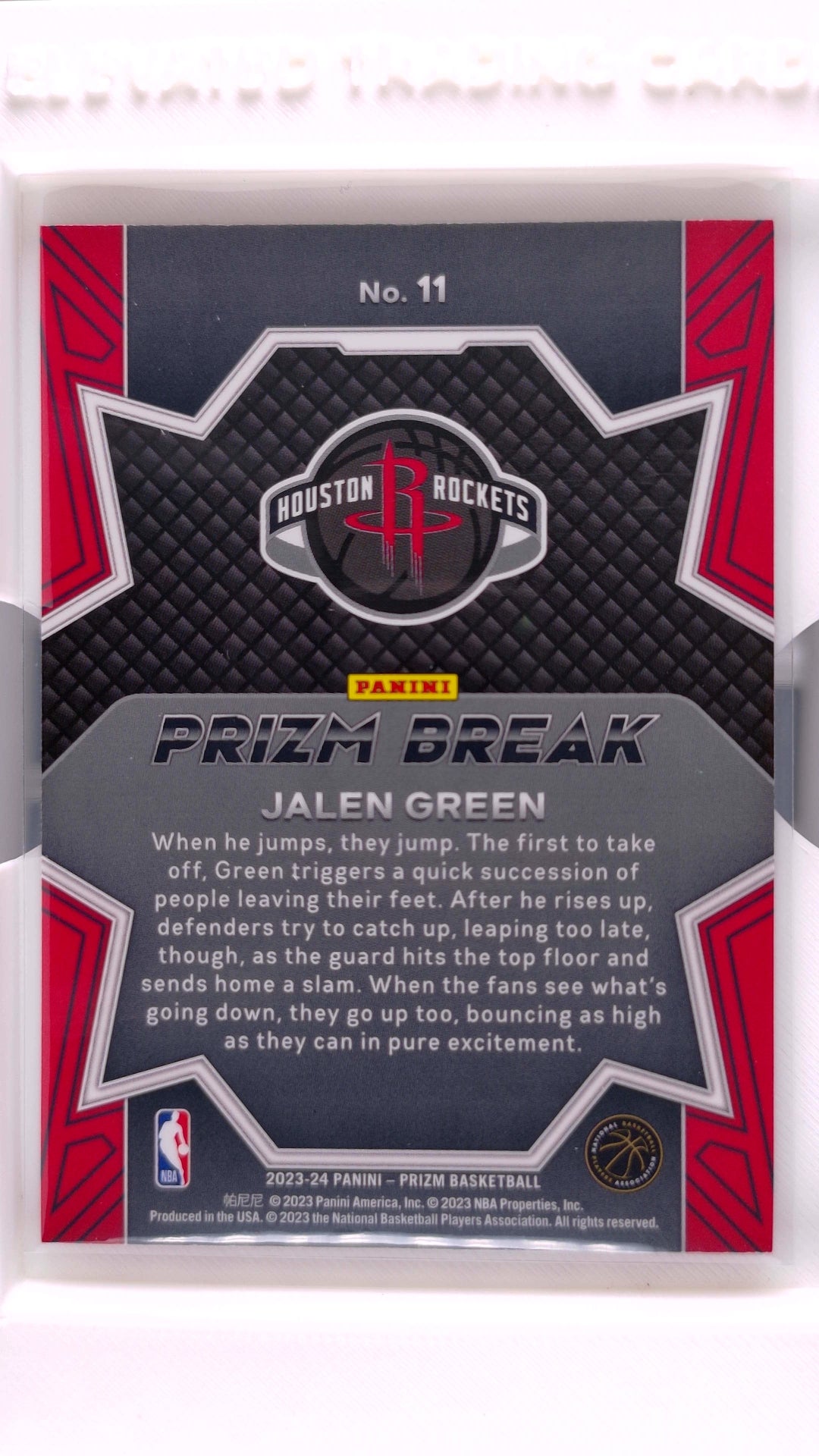 #11 Jalen Green Prizm Break - back