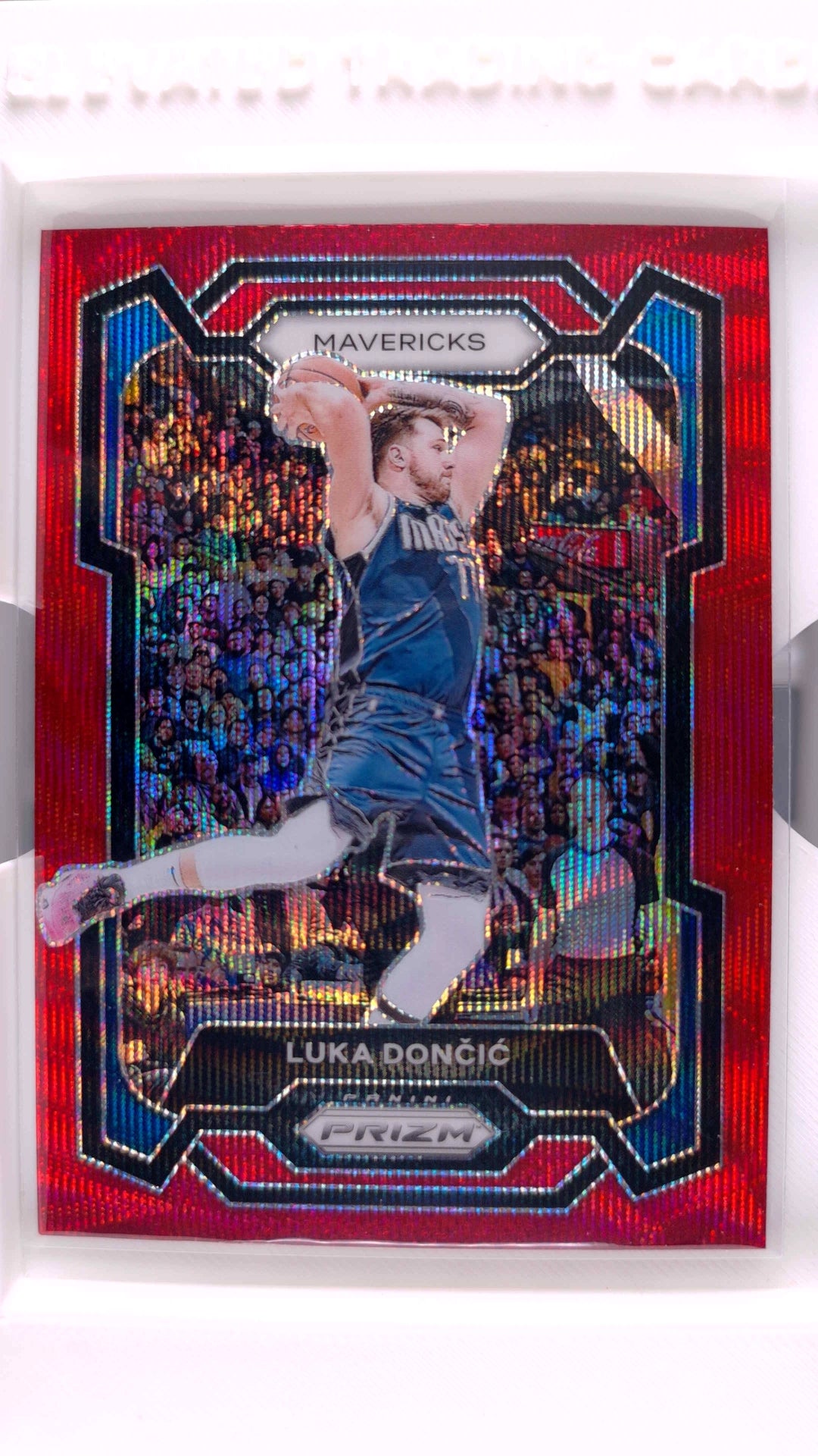 #110 Luka Doncic Ruby Wave Prizm - front