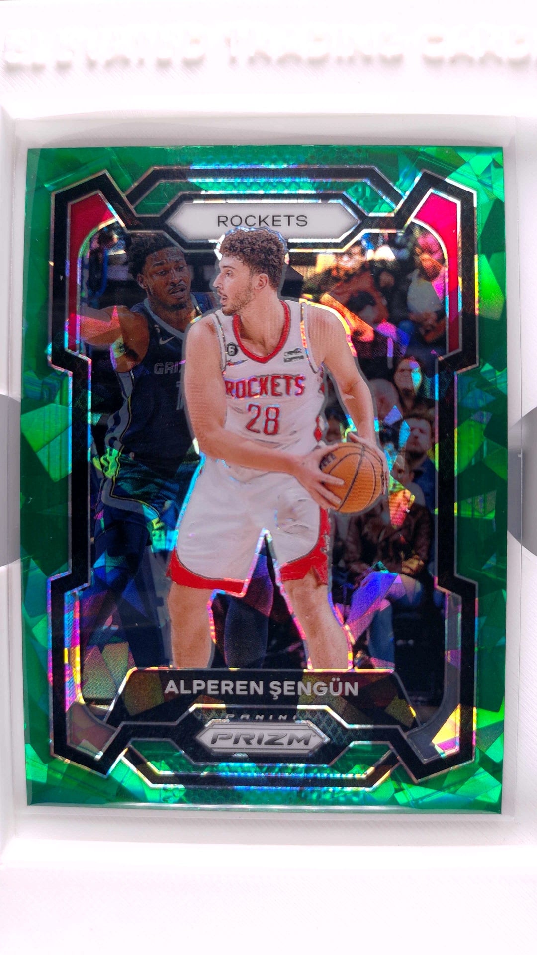 #20 Alperen Sengun Green Ice Prizm - front