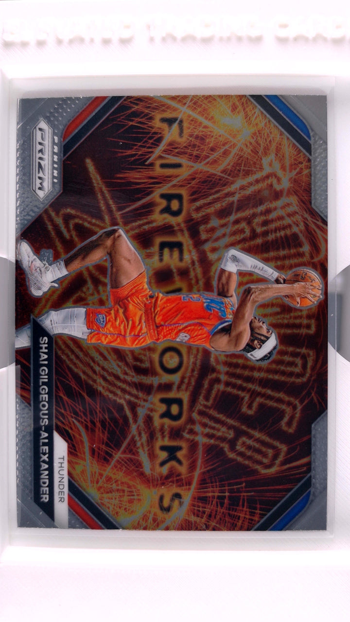 2023 Panini Prizm Basketball Shai Gilgeous-Alexander #16 Fireworks — Front