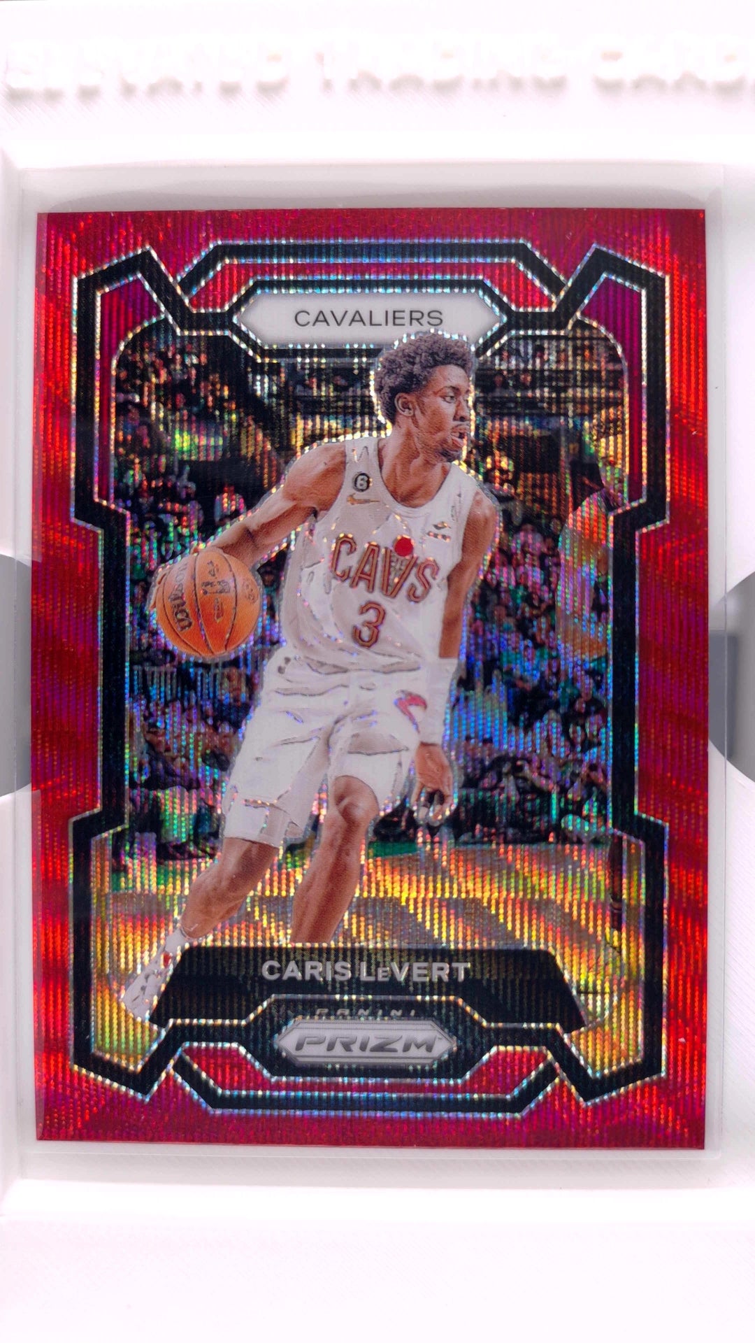 #253 Caris LeVert Ruby Wave Prizm - front