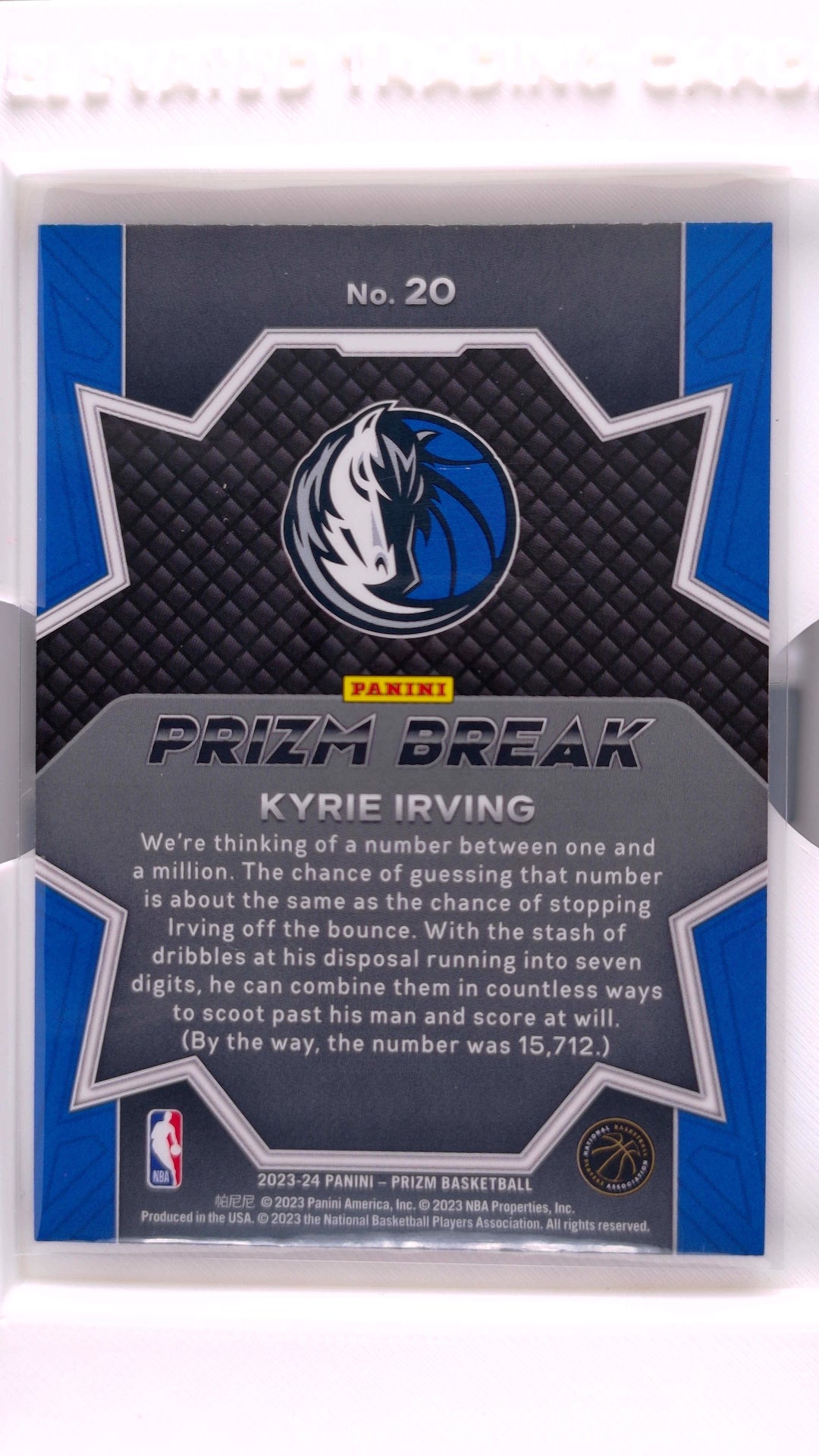 #20 Kyrie Irving Prizm Break - back