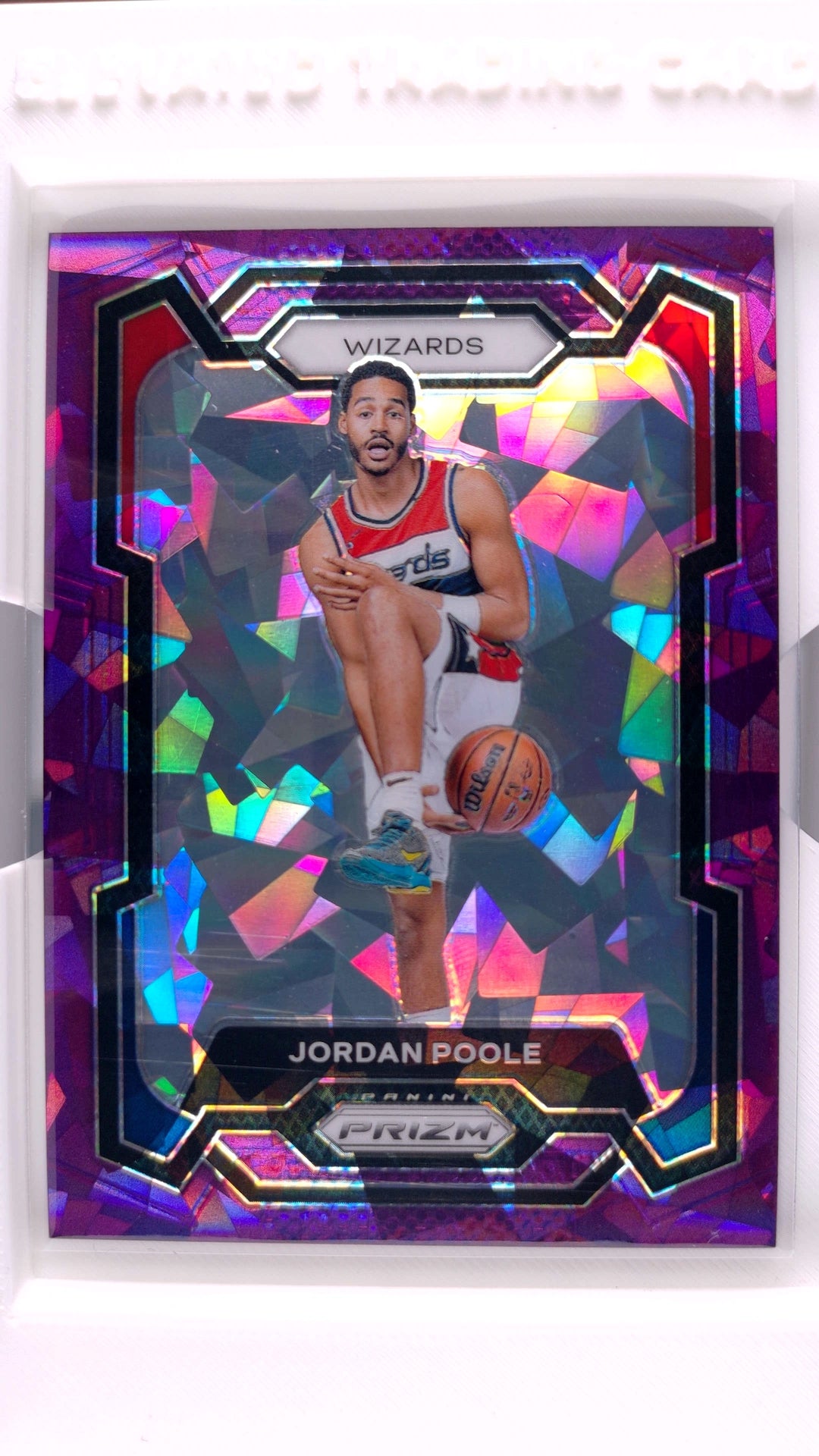 #51 Jordan Poole Purple Ice Prizm #84/149 - front