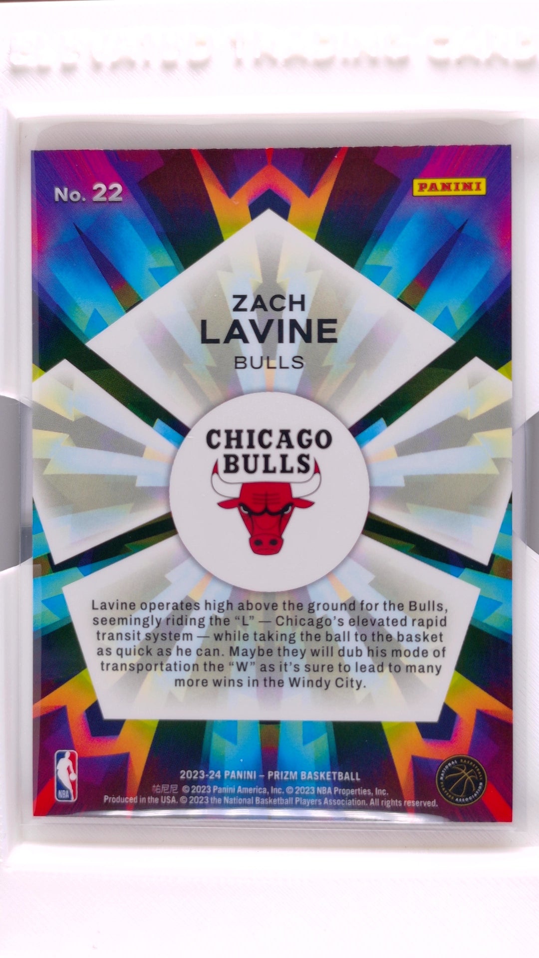 #22 Zach LaVine Kaleidoscopic - back