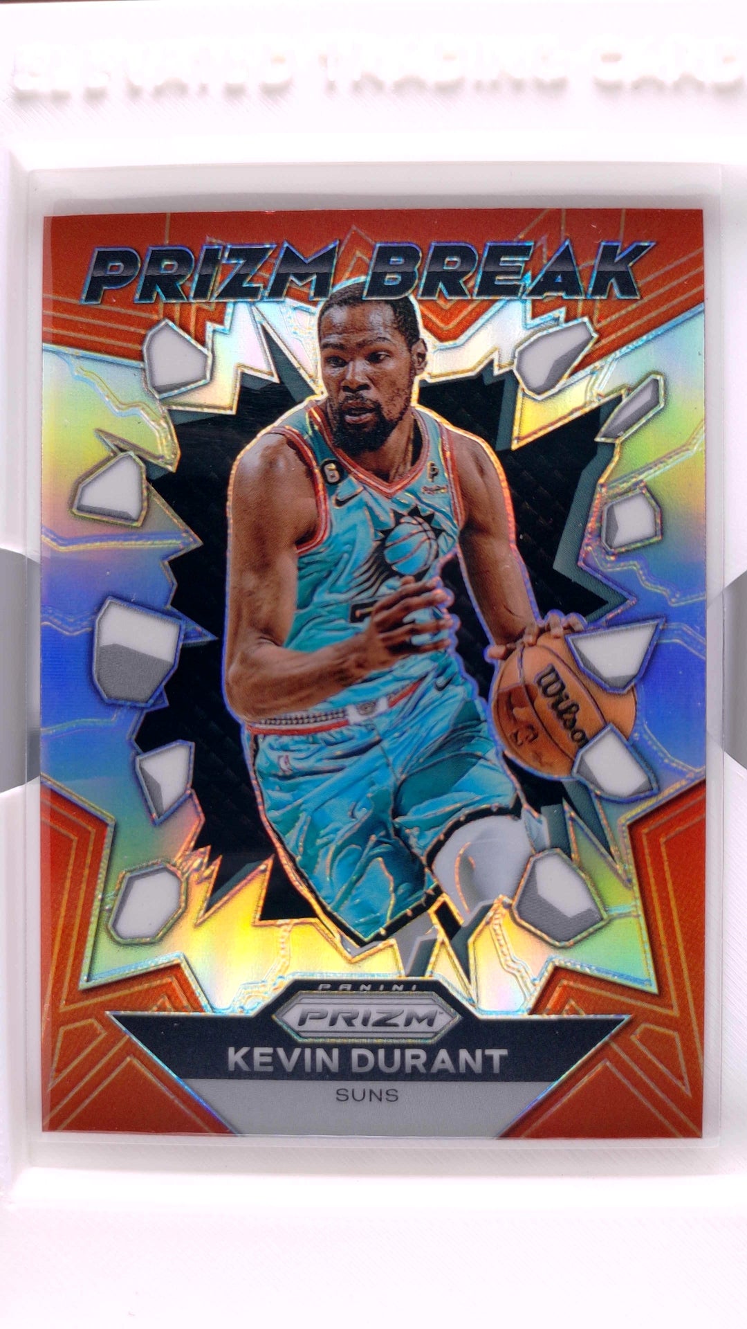 #7 Kevin Durant Prizm Break Silver Prizm - front
