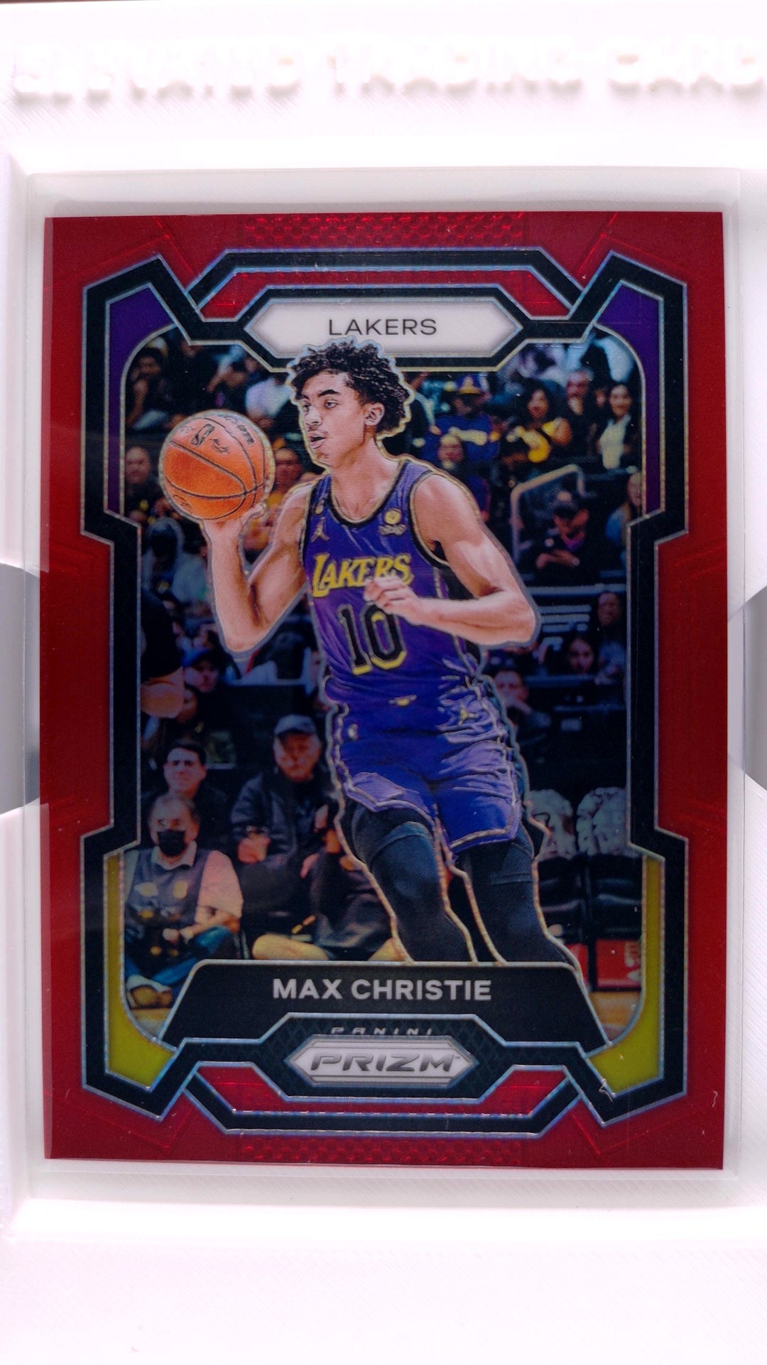 #123 Max Christie Red Prizm #10/299 - front