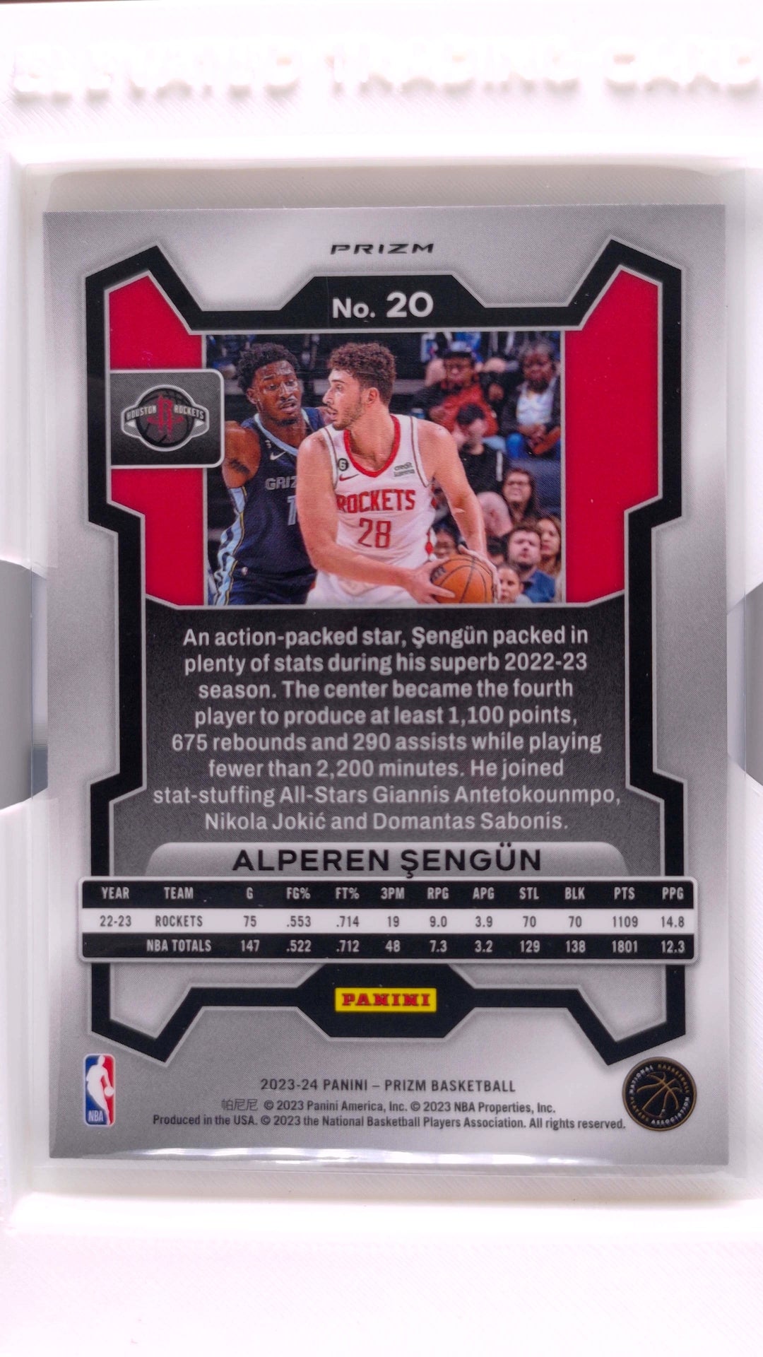 #20 Alperen Sengun Hyper Prizm - back