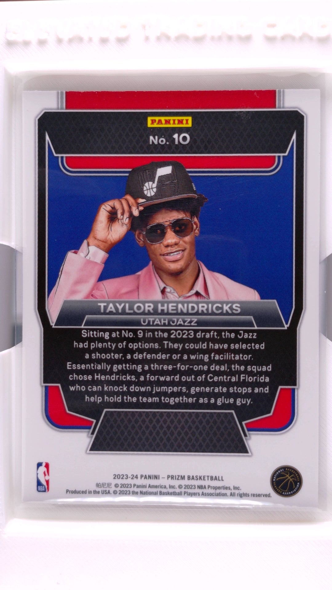 #10 Taylor Hendricks Rookie Luck Of The Lottery - back