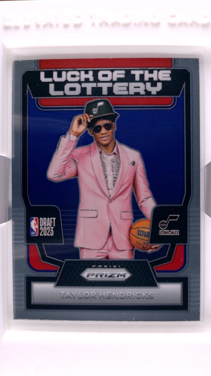 2023 Panini Prizm Basketball Taylor Hendricks #10 Luck Of The Lottery RC — Front
