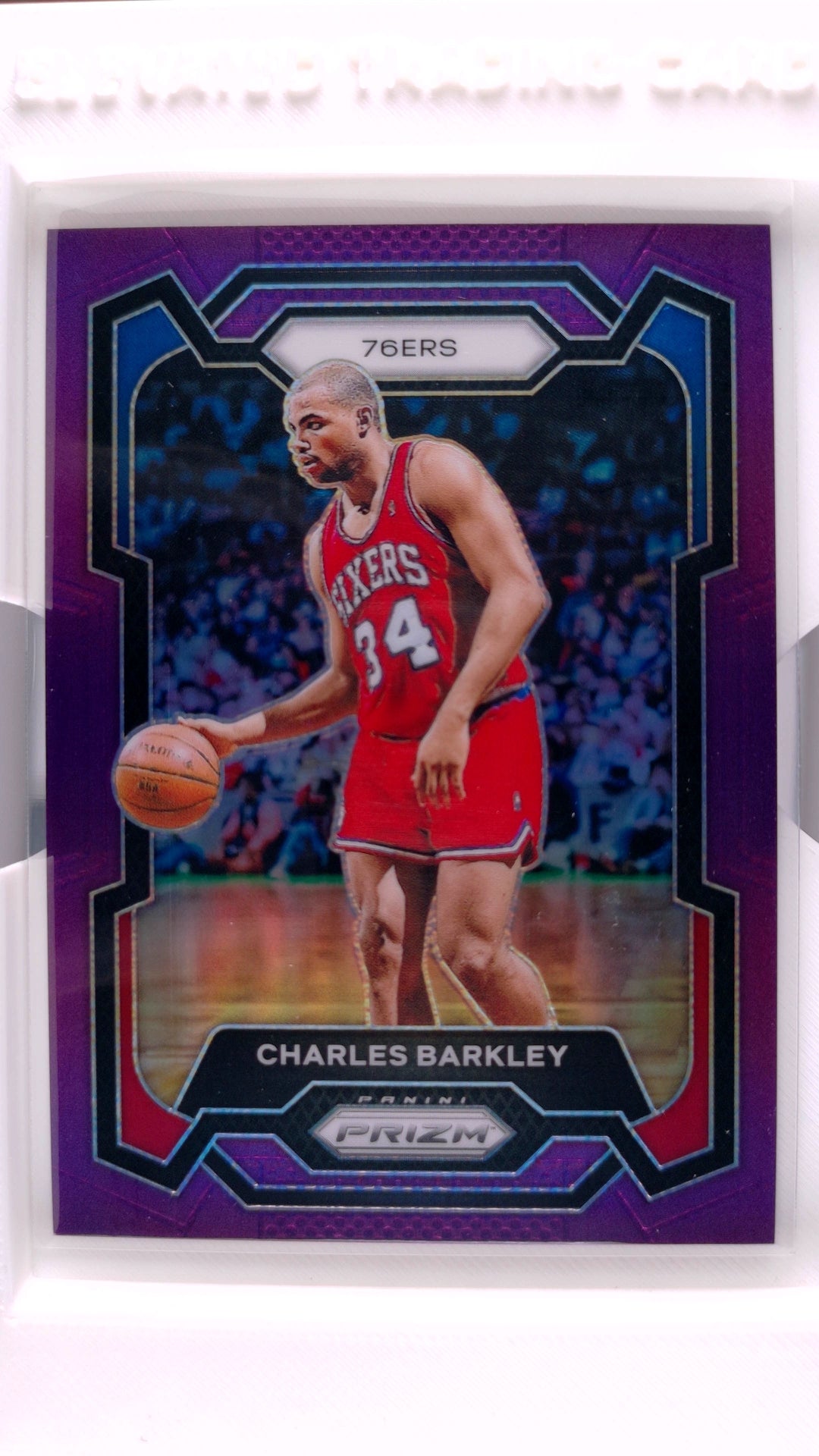 #180 Charles Barkley Purple Prizm #67/99 - front
