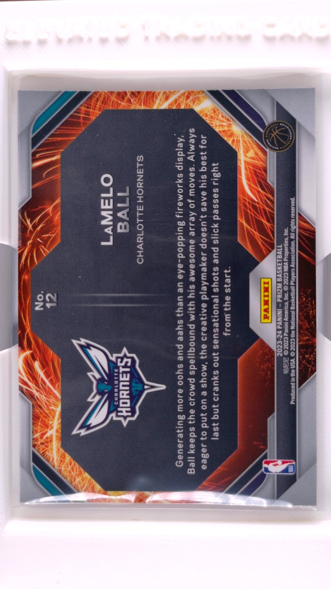 #12 LaMelo Ball Fireworks - back