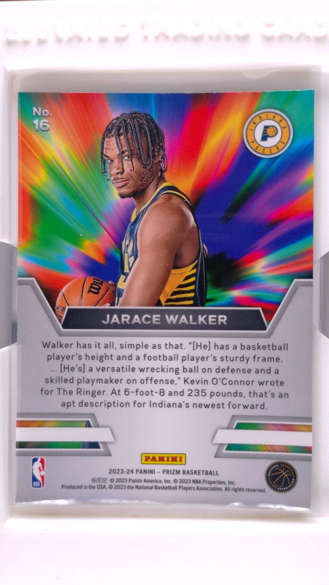 #16 Jarace Walker Rookie Instant Impact - back