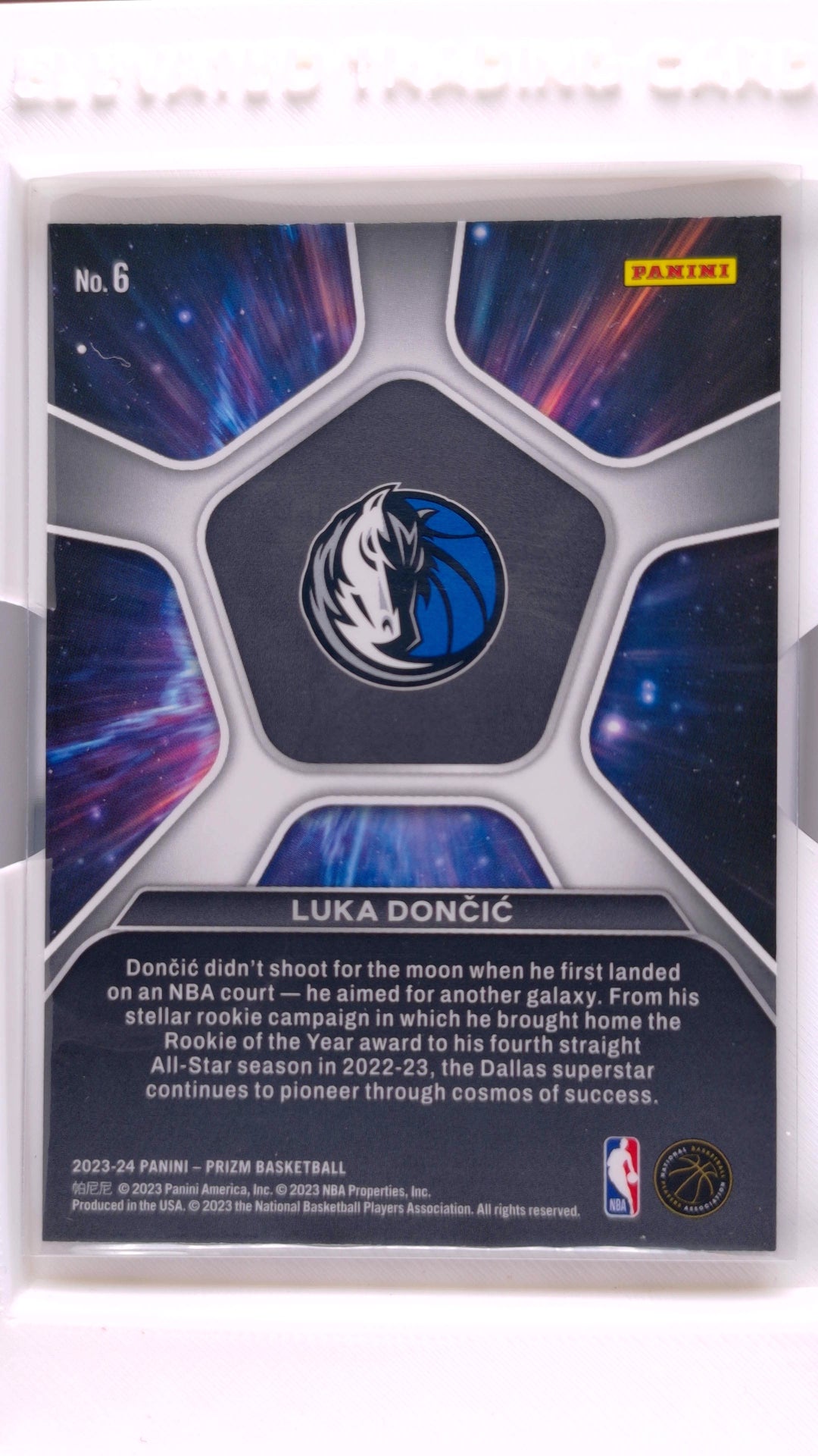 #6 Luka Doncic Deep Space - back