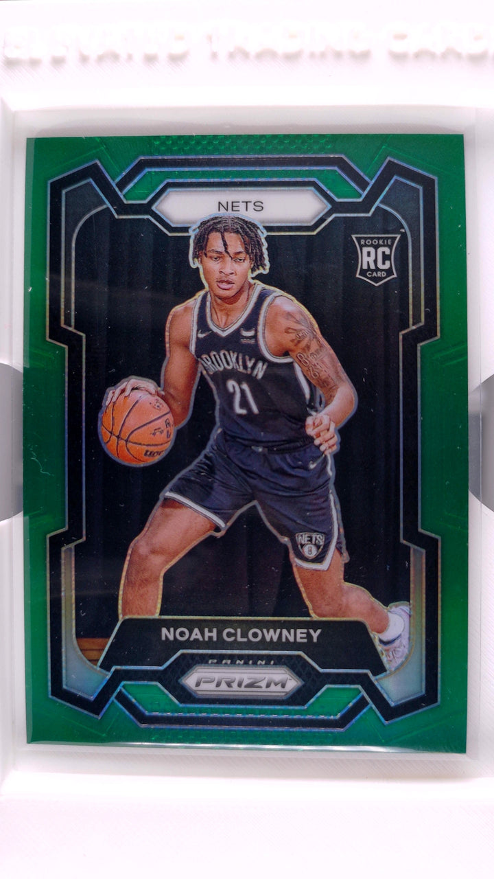 2023 Panini Prizm Basketball Noah Clowney #165 Green Prizm RC — Front