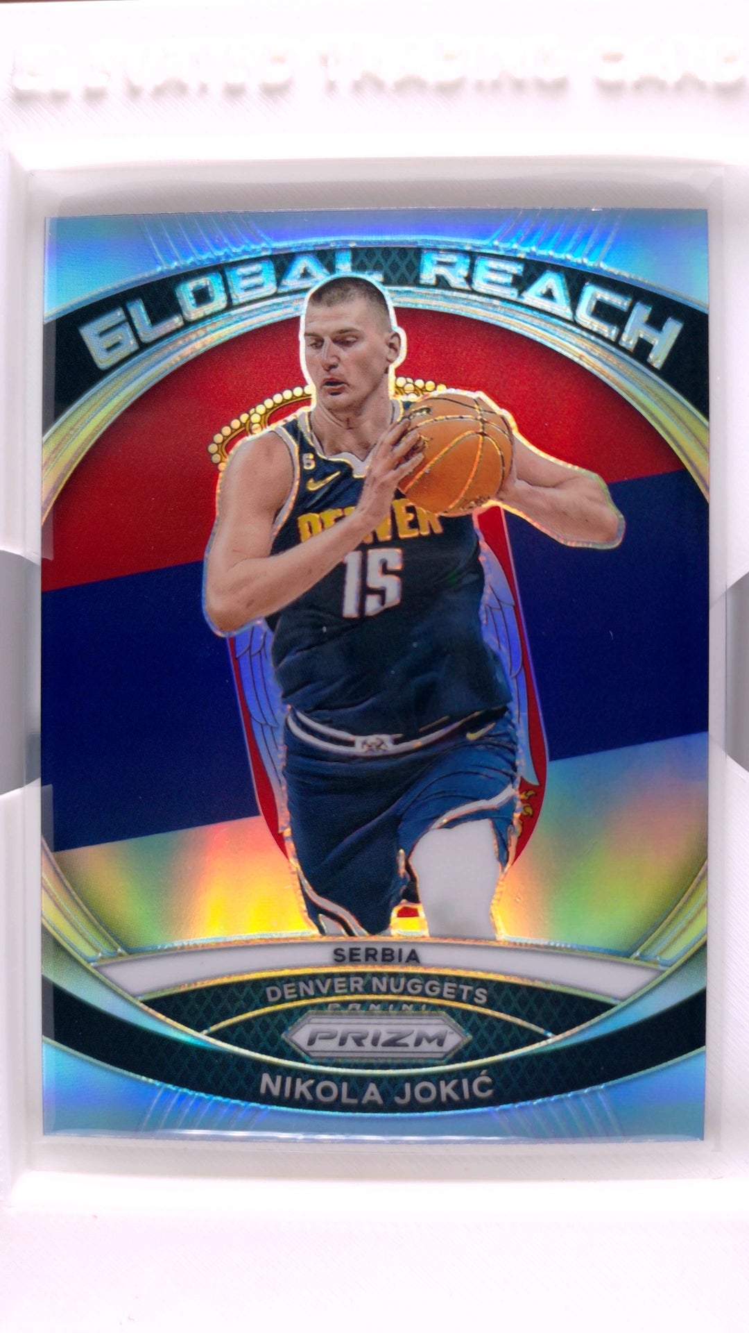 #3 Nikola Jokic Global Reach Silver Prizm - front