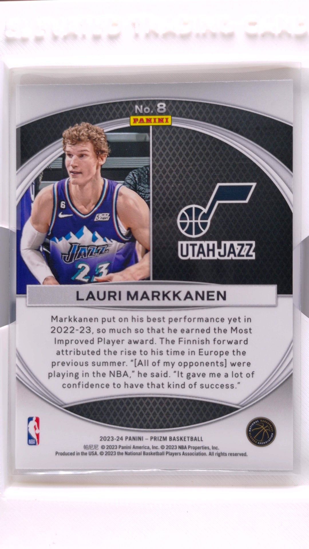 #8 Lauri Markkanen Global Reach - back