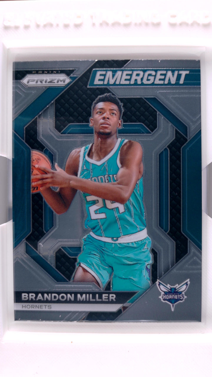 2023 Panini Prizm Basketball Brandon Miller #17 Emergent RC — Front