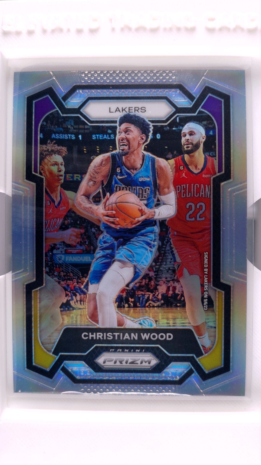 #245 Christian Wood Silver Prizm - front