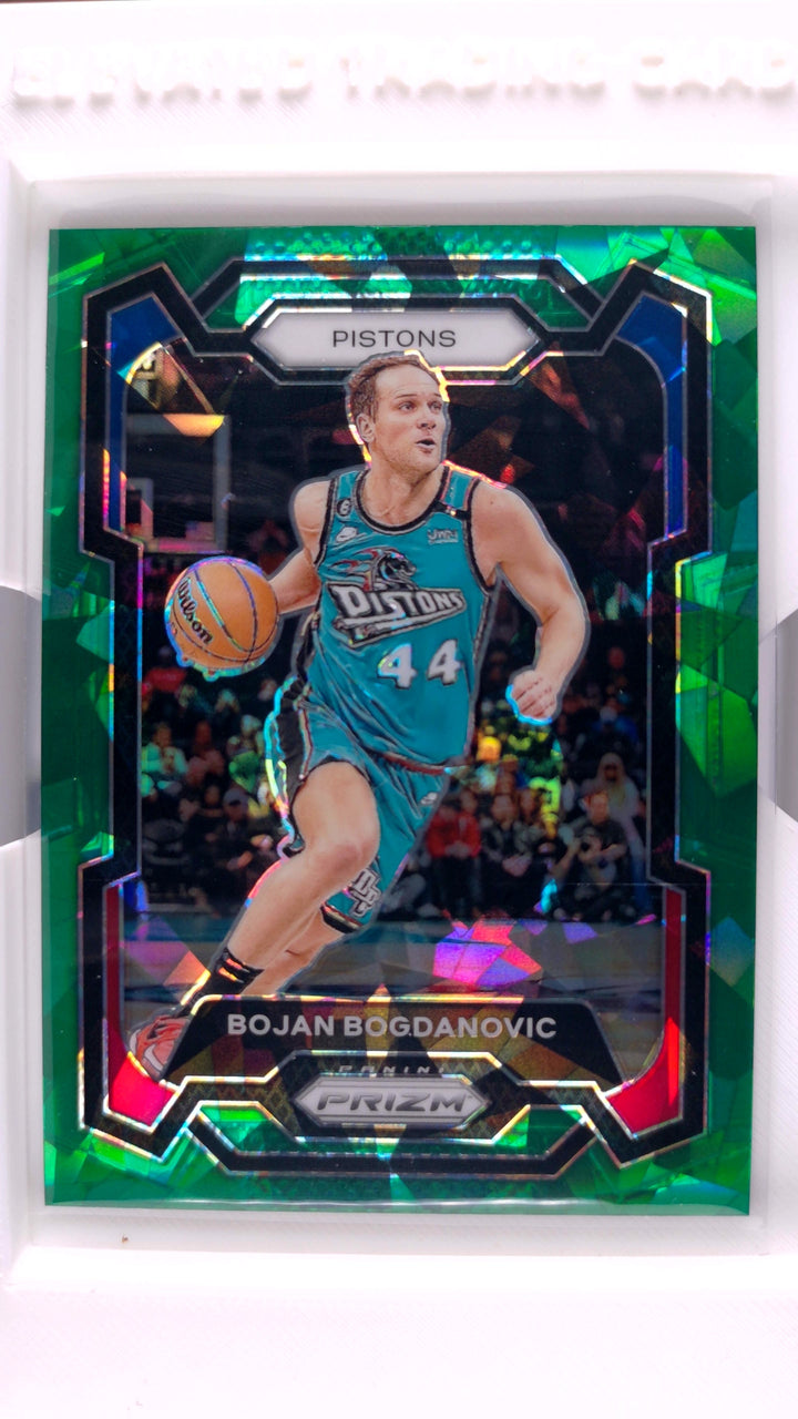 2023 Panini Prizm Basketball Bojan Bogdanovic #44 Green Ice Prizm — Front