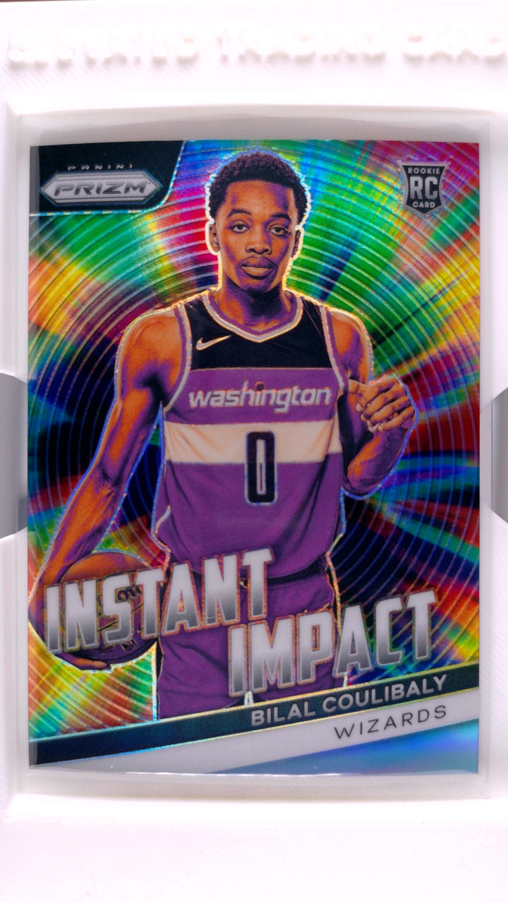 2023 Panini Prizm Basketball Bilal Coulibaly #19 Instant Impact Silver Prizm RC — Front