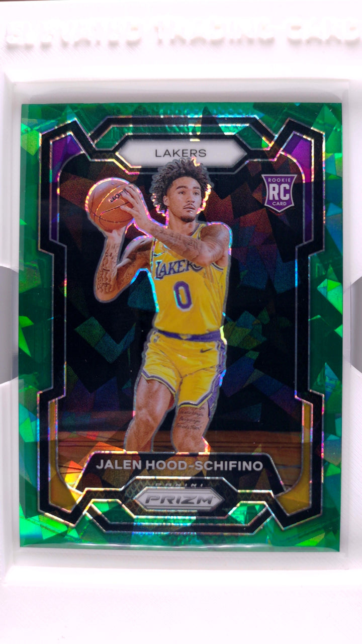 2023 Panini Prizm Basketball Jalen Hood-Schifino #145 Green Ice Prizm RC — Front