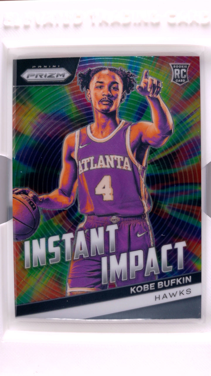 2023 Panini Prizm Basketball Kobe Bufkin #17 Instant Impact RC — Front