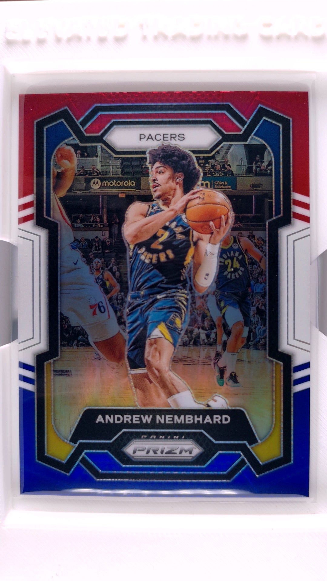 #211 Andrew Nembhard Red, White And Blue Prizm - front
