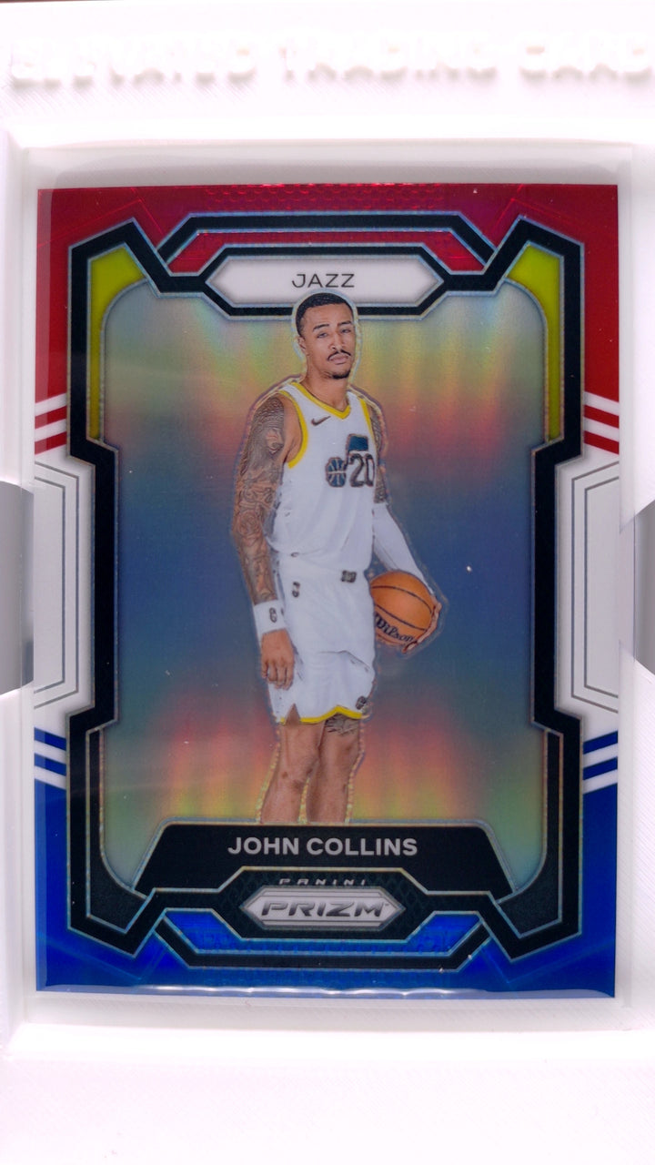 2023 Panini Prizm Basketball John Collins #54 Red, White And Blue Prizm — Front