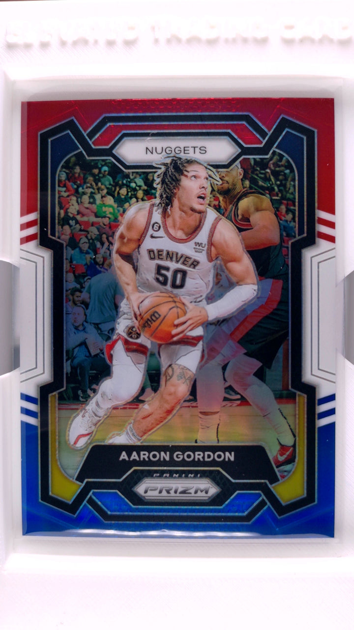 2023 Panini Prizm Basketball Aaron Gordon #12 Red, White And Blue Prizm — Front
