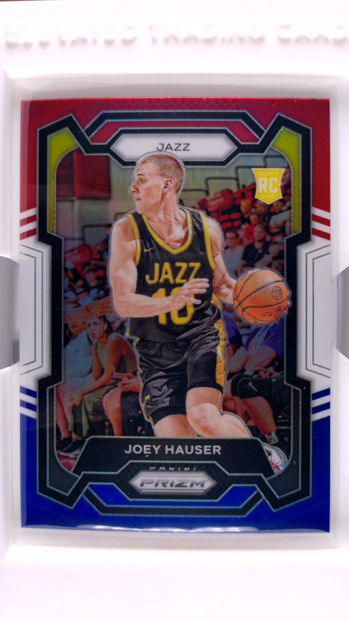 2023 Panini Prizm Basketball Joey Hauser #293 Red, White And Blue Prizm RC — Front