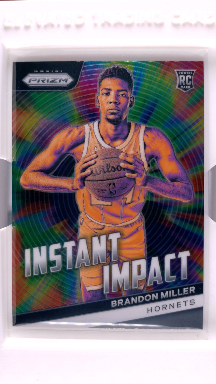 2023 Panini Prizm Basketball Brandon Miller #4 Instant Impact RC — Front