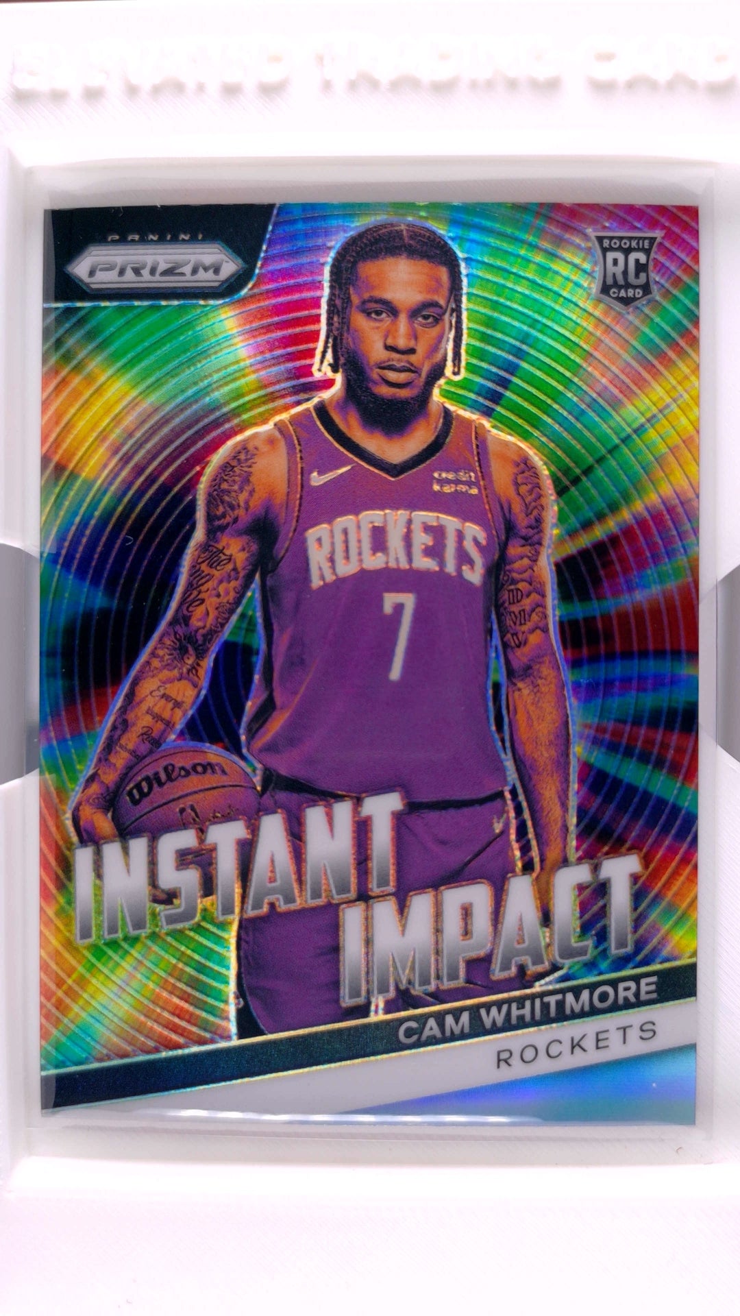 #7 Cam Whitmore Rookie Instant Impact Silver Prizm - front
