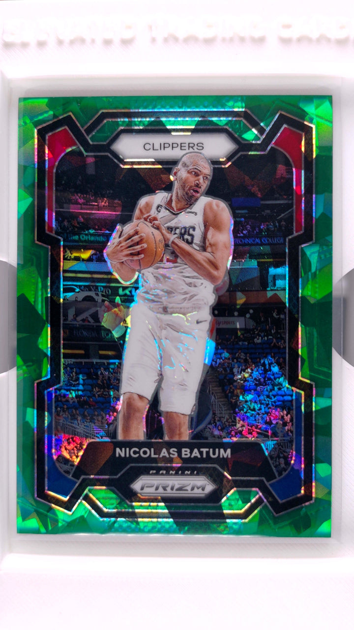 2023 Panini Prizm Basketball Nicolas Batum #262 Green Ice Prizm — Front