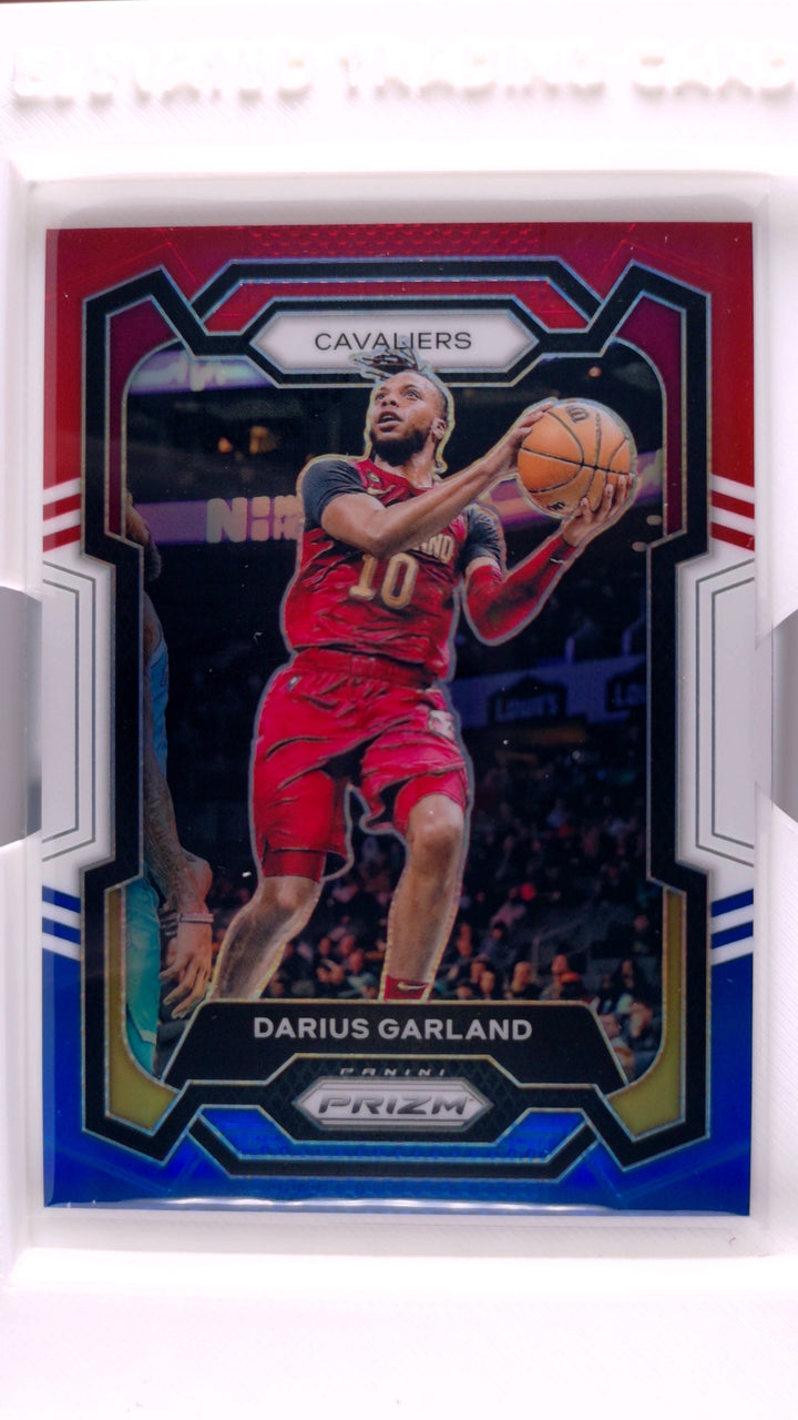 2023 Panini Prizm Basketball Darius Garland #81 Red, White And Blue Prizm — Front
