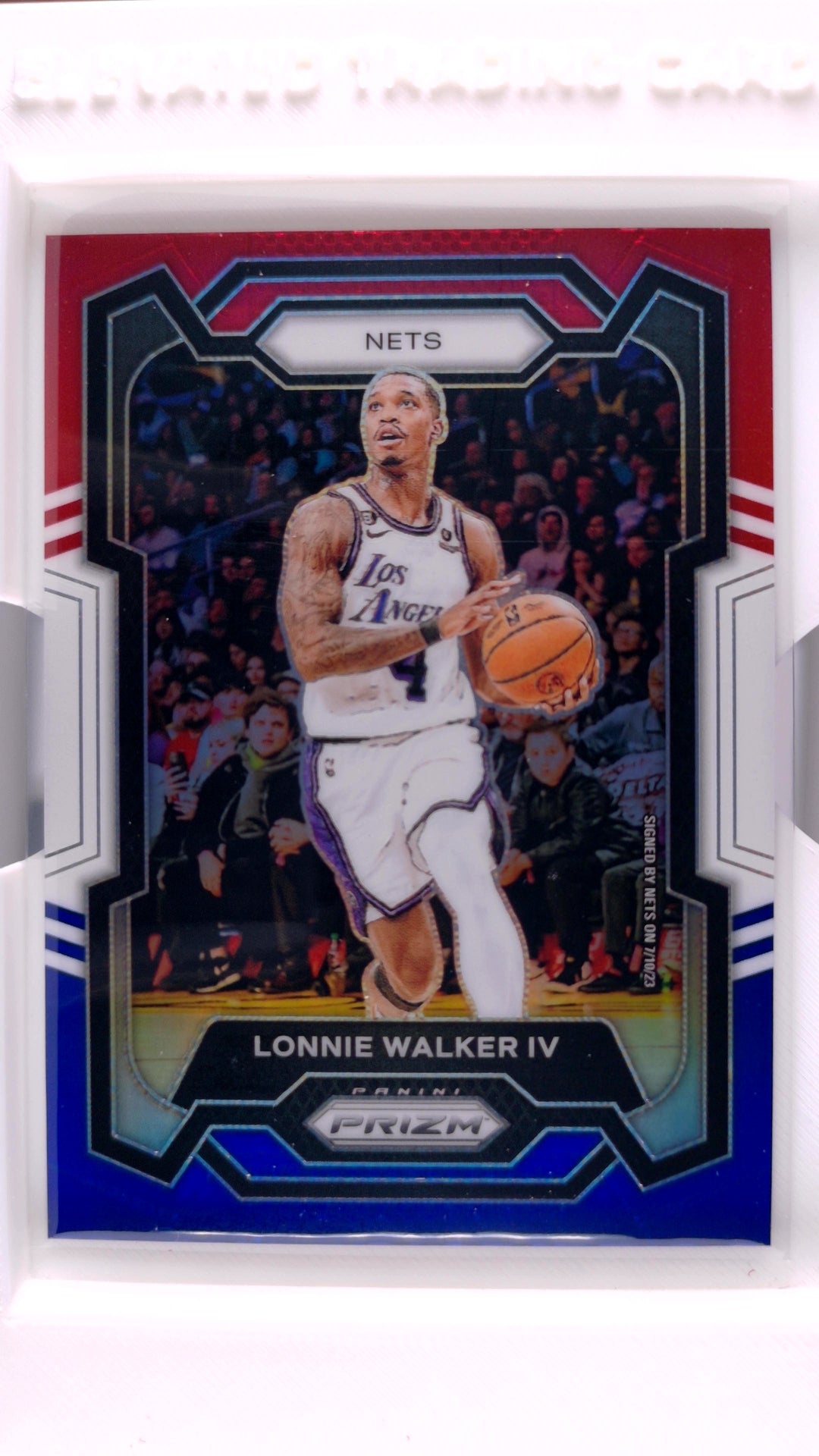 #231 Lonnie Walker IV Red, White And Blue Prizm - front