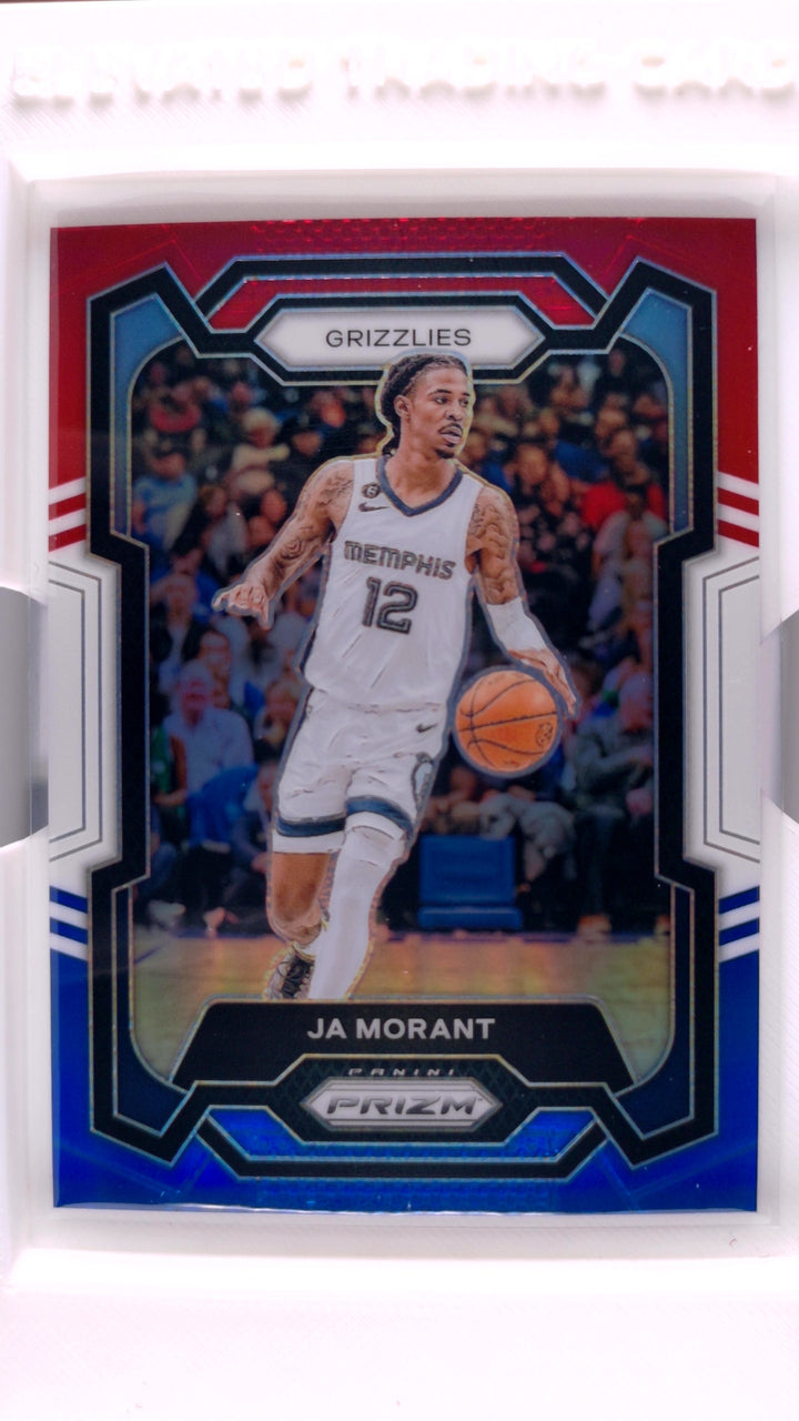 2023 Panini Prizm Basketball Ja Morant #96 Red, White And Blue Prizm — Front