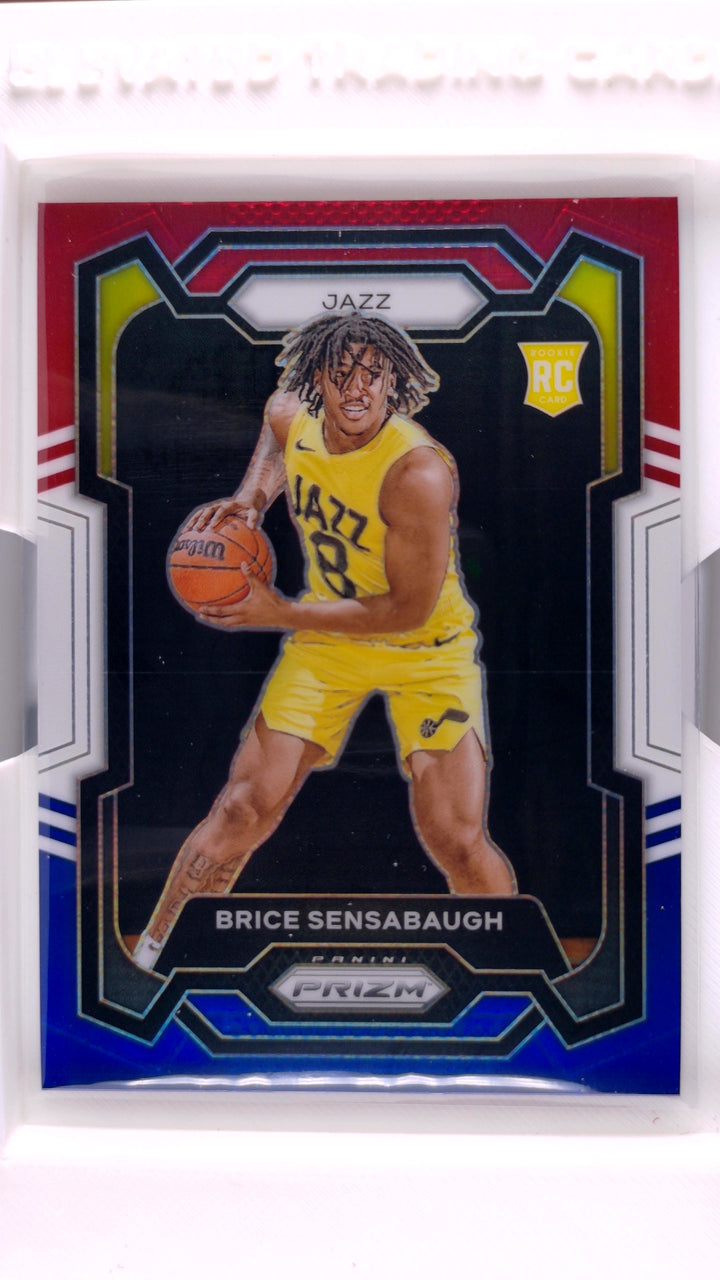 2023 Panini Prizm Basketball Brice Sensabaugh #177 Red, White And Blue Prizm RC — Front